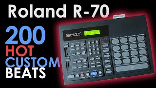 200 Footwork Juke Break Beat Patterns on the Roland R-70 - No Talking