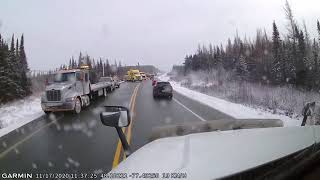 Sortie de route sur la 117 à Louvicourt