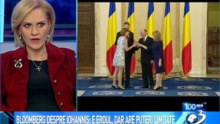 Bloomberg despre Iohannis: E eroul, dar are puteri limitate ( HD )