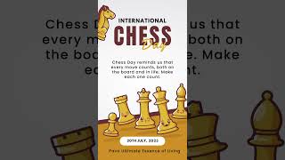 Happy International Chess Day !!