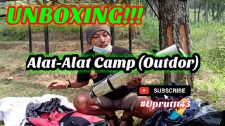 UNBOXING || Paket Alat Camp Outdor Pemula Murah dan Lengkap (Lucu)