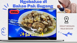 Baso Pak Sugeng di Perum Menteng Asri Deket RSUD Bogor full tetelan ‼️rasa nya top markop 😋