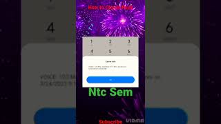 How to Check Ntc sem Package #ntc #pack #nepal #viral #shorts