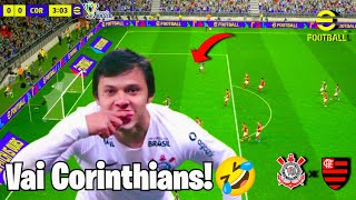 CORINTHIANS X FLAMENGO JOGO DE VOLTA SEMIFINAL COPA DO BRASIL NO EFOOOTBAL 2025 MOBILE