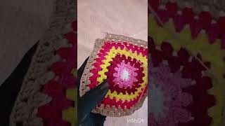 #কুশি স্কয়ার গ্র্যানি #crochet #কুশিকাটারকাজ