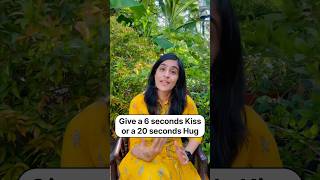 Benefits of a 6 seconds kiss and a 20 seconds hug #kiss #hug #partner