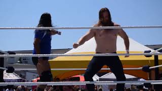 NORTHLAND WRESTING at Ribfest July,14,2018 at the Voyager Inn in North Bay Ontario part 3