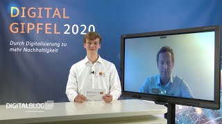 Nicolas Röhrs zu nachhaltiger IT - Digital-Gipfel 2020 | HPI-Digitalblog