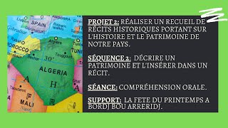 3AM - projet 2- séquence 2- Compréhension de l'oral - la fête du printemps à Bordj Bou Arreridj.