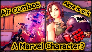 Akira Kazama Trailer Reaction IT'S MARVEL BABY AIR COMBOS (Street Fighter 5 Season 5 spring update)