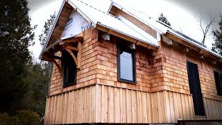 Installing Pre Built Exterior Window Trim on Our Wilderness Cabin