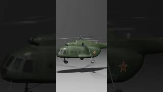 Episode 9  About the simulation of helicopter take-off attitude in animation #3d  #helicopter