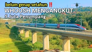 🔴 BELUM SETAHUN 5 Juta Penumpang sudah diangkut Kereta Cepat Jakarta Bandung #indonesia #railfans