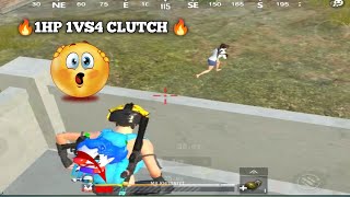 ✨🥵1HP 1VS4 FULL INTANSE CLUTCH FIGHT ||⚡PUBG MOBILE LITE WHATSAPP STATUS #shorts #pubglite