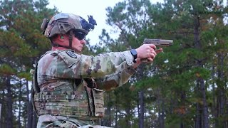 US Army Advisors from 1st SFAB Brigade Test Fire M17 in Readiness Program