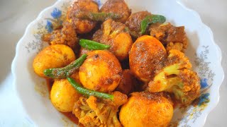 Special Egg Curry With Cauliflower ll How To Make Easy Egg Curry With Cauliflower