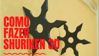 Como fazer imprimir uma estrela ninja Shuriken na impressora 3d