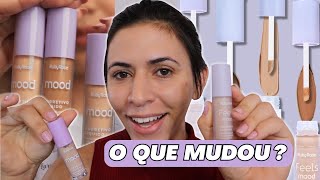 CORRETIVO LÍQUIDO MOOD RUBY ROSE - COMPARANDO COM A VERSÃO FEELS MOOD: O que mudou? Qual o melhor?