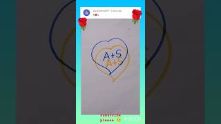 cute name A+S🥰🥰#shortvideo //Short #alphabet /Comments your Frist letter #lovely name try A+S/Status