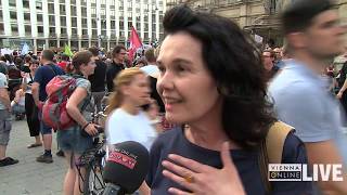 Demo für Carola Rackete in Wien