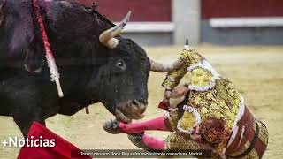 Torero peruano Roca Rey sufre escalofriante cornada en Madrid