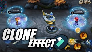 CLONE EFFECT TUTORIAL | Masking | FILMORA 12| MLBB