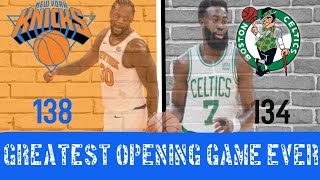 Knicks vs Celtics Recap | NBA Opening Night At MSG | Double OT Thriller | Greatest Opener Ever