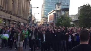 Manchester United FC -VfL Wolfsburg  30.09.2015| Wolfsburg fans in Old Trafford today|