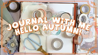 Vintage style autumn journal with me