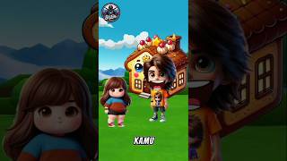 Rumah ku hilang di makan monster | kartun tempel #shorts #cartoon  #animation #lucu