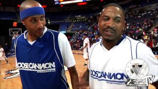 Loose Canon Slim with Stevie J. @ his celebrity B-Ball Game