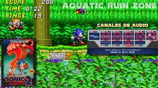 Latin influence in Aquatic Ruin OST [Sonic The Hedgehog 2 - Sega Genesis] Audio channels