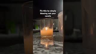 How to Fix a Flickering Candle Flame