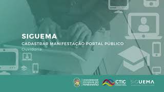 OUVIDORIA- Como cadastrar manifestação no Portal Público?