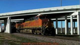 BNSF 7413 blazing stack train thru Wichita Falls, Tx. 12/30/2011 ©