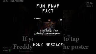 FUN FNAF FACT #1: HONK MESSAGE #Shorts