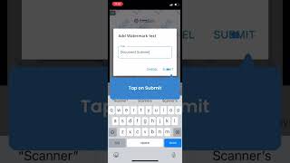 How to add watermark using Document Scanner app in your iOS device