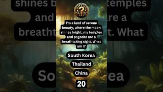 Mystical Land of Moonlit Temples: Can You Solve It?  🏯 #shorts #riddles #country #brainteasers