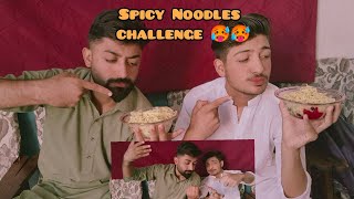 spicy Noodles 🍜 challenge 🥵 lovebirds vlog family who will win 🥳 joine me for new funny videos