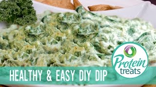 Low Carb Gluten Free Homemade Spinach Dip Protein Treats by Nutracelle