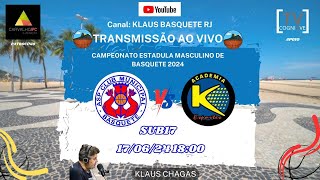 AO VIVO | Jogo de Basquete | Municipal x K Esportes sub17 do CEMB da @FBERJPLAY