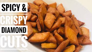 Spicy diamond cuts | crispy & spicy evening snack #easysnack