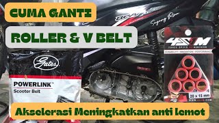 UPGRADE CVT BEAT FI ESP DELUXE GENIO | CUMA GANTI V BELT GATES ANTI LEMOT Projectbeat03