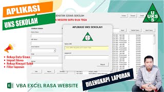 Aplikasi UKS Siswa Sekolah VBA Excel