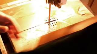 Cutting Guitar Neck on Bandsaw Timelapse