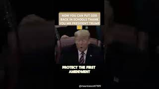 Trump Calls for Putting God Back in Schools#FaithInEducation #BringGodBack #TrendingNow #Viral