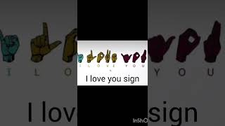 I love you sign