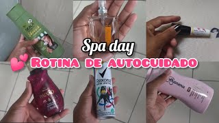 SPA DAY ROTINA DE AUTOCUIDADO 💕 cuidados com o cabelo, unha e skincare