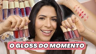 Testando Lip Gloss Laqueado GLASS Ruby Rose *Todas as cores* - LANÇAMENTO Viralizou no TIKTOK