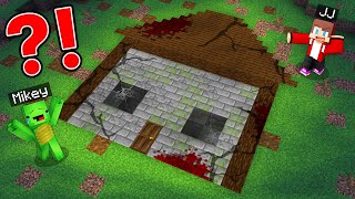 JJ and Mikey Found Scary FLAT UNDERGROUND House in Minecraft - Maizen